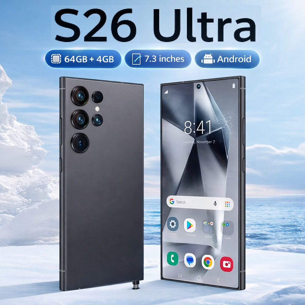 Global Unlocked New S26 Ultra 5G Smartphone 7.3″ Android Cellphone Dual SIM