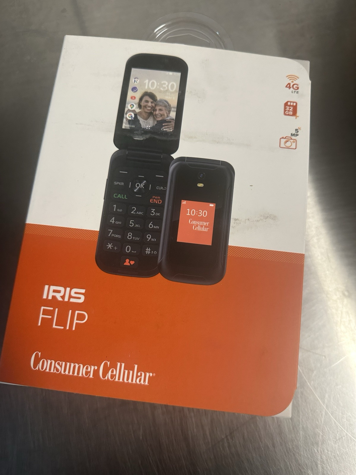 Lot of 6! Consumer Cellular Iris Flip SH3320 Phone RED 4G LTE 5 MP – SEALED