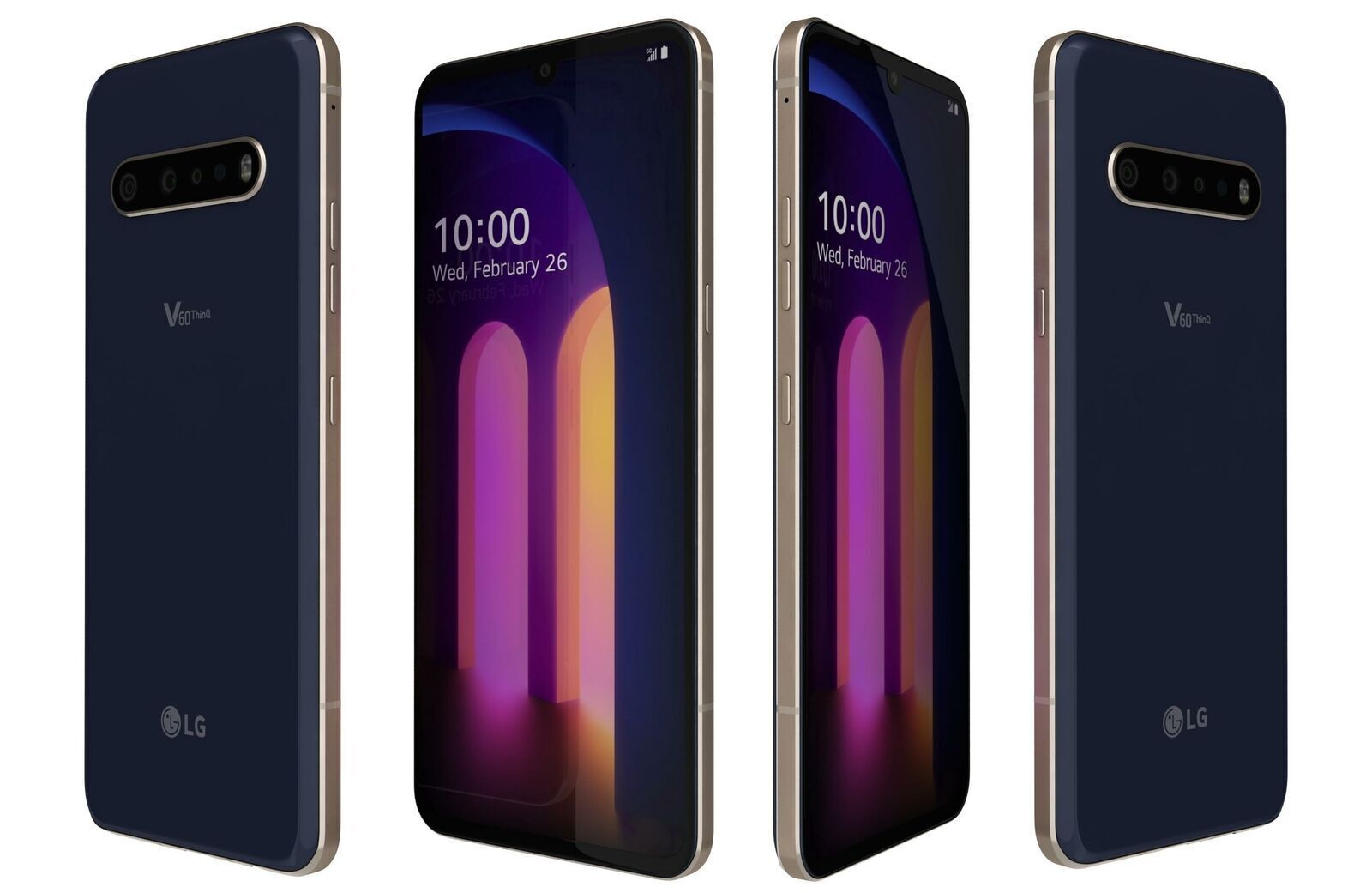 Unlocked Original LG V60 ThinQ 5G Smartphone 128GB+8GB WIFI Bluetooth 64MP 1-SIM