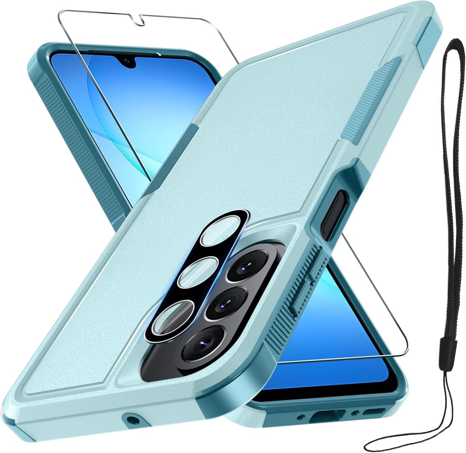 Case for Samsung Galaxy A17 5G Phone Cover with Screen Protector and Lens Cover