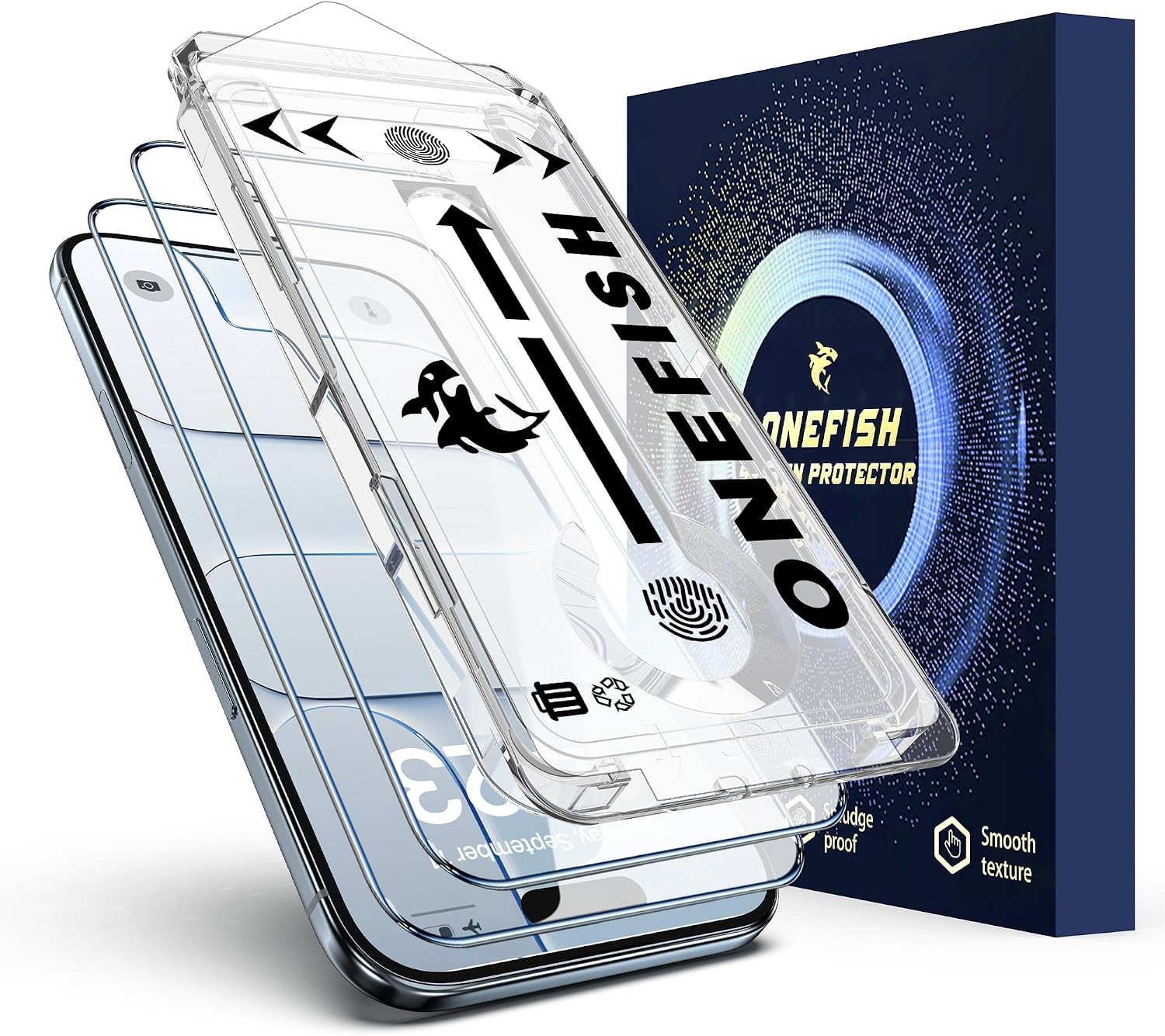 2 Pack Tempered Glass Screen Protectors for iPhone Air 6.5 Inch HD Clear Full Co