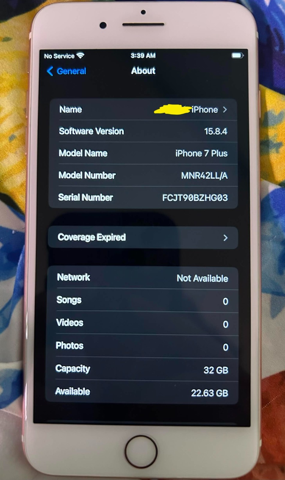 PRE-OWNED Apple iPhone 7 Plus – 32 GB – Rose Gold (Unlocked) 82% BH