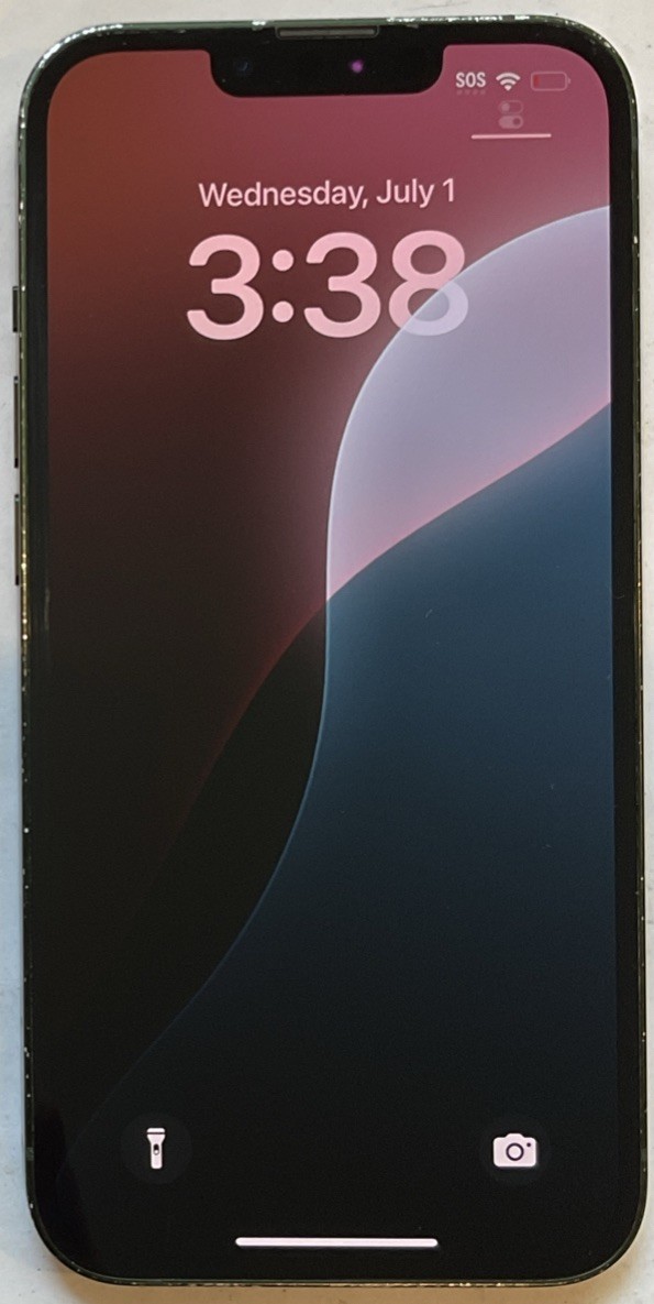 TESTED USED GSM UNLOCKED GREEN iPhone 13, 256GB A2482 MNG73LL/A, 87% BATTERY.