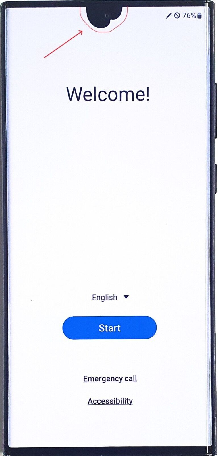 Samsung Galaxy S22 Ultra S908U1 256GB Unlocked Used Phone with Black Spot