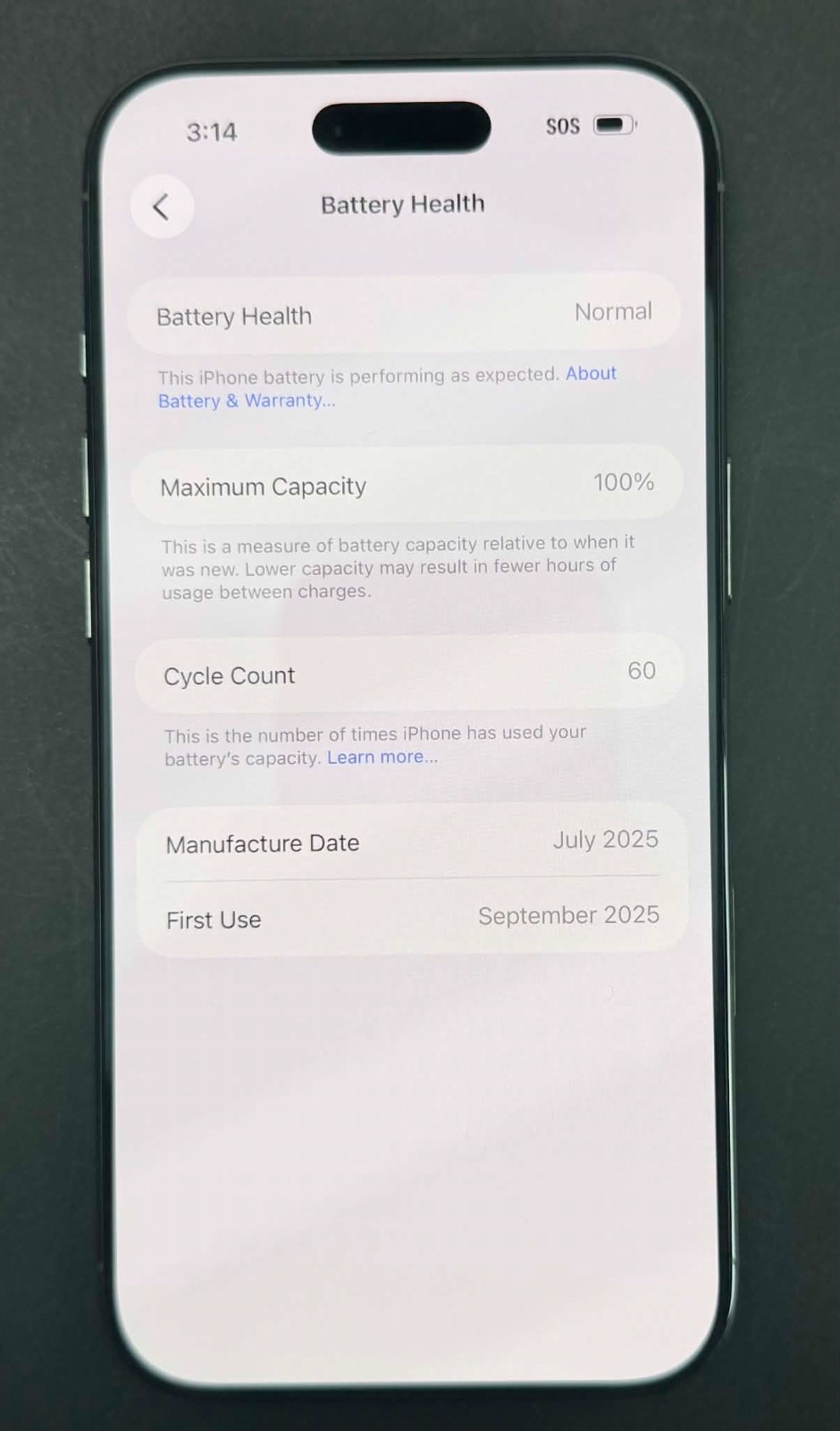 Apple iPhone 17 Air A3260 256GB Unlocked Min Condition Battery 100%