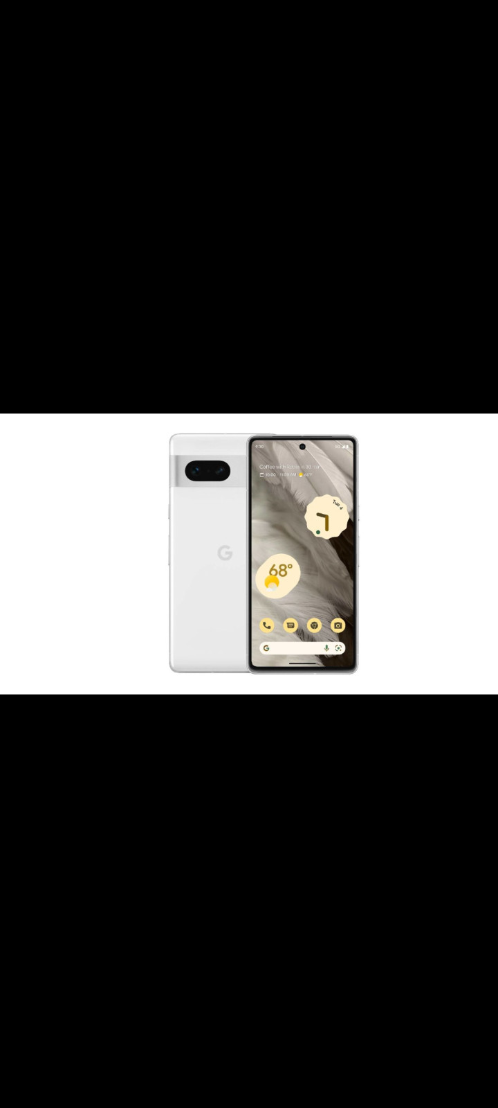 Obsidian Black Google Pixel 7 with TikTok and Capcut installed