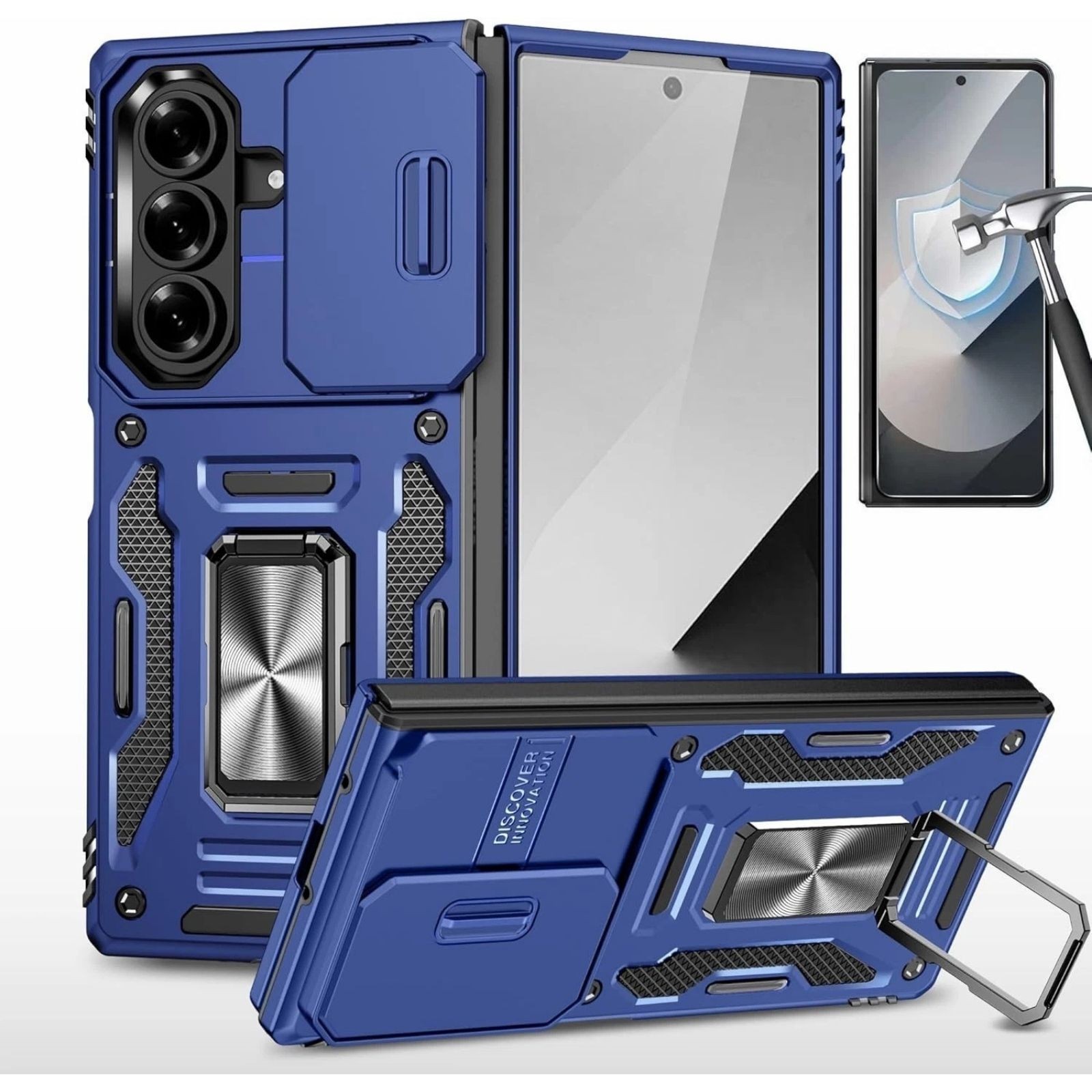 For Samsung Galaxy Z Fold 7 Case with Shockproof Protection & Screen Protector