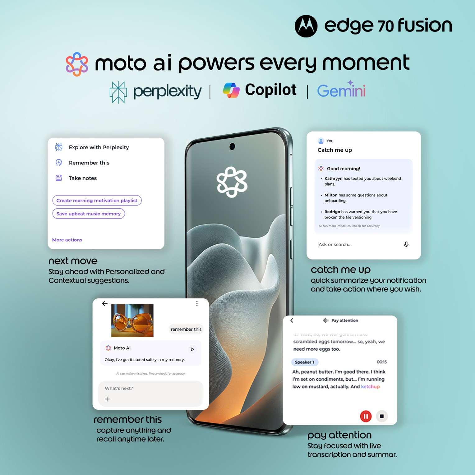 Motorola Edge 70 Fusion 5G 8GB 128GB Pantone Blue Dual SIM NFC GLobal Version