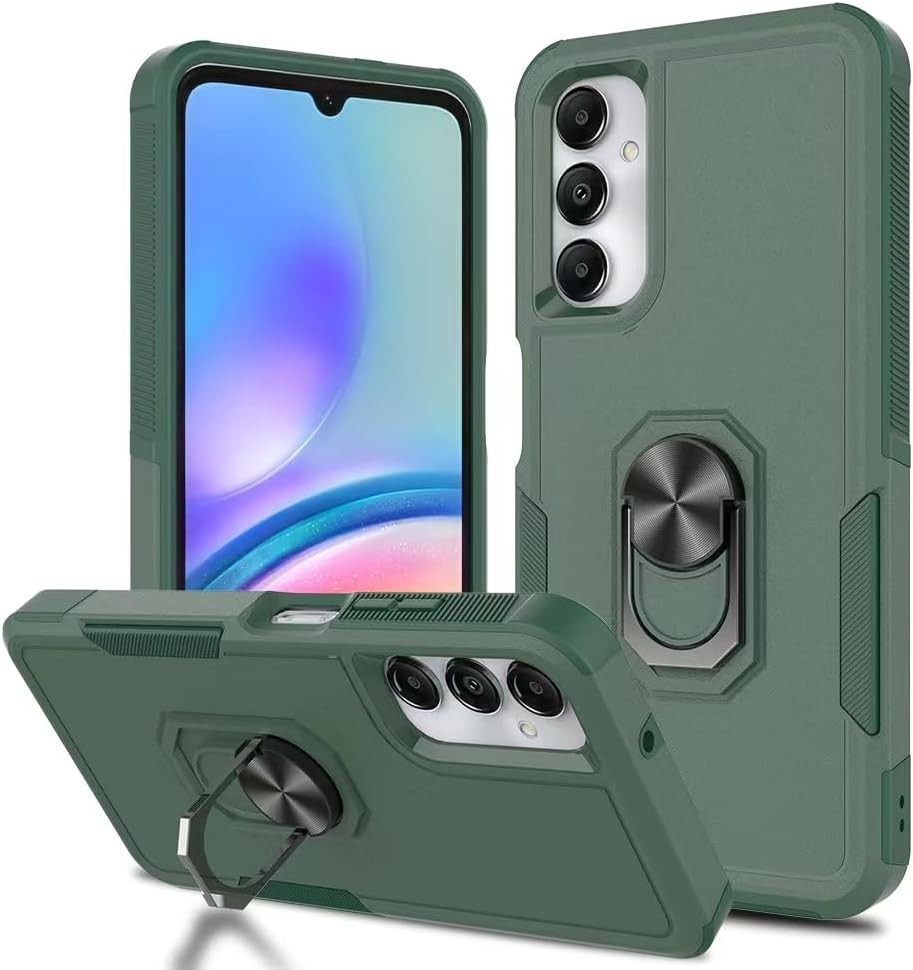 Samsung Galaxy A05s Case, Dual Layer Shockproof Magnetic Kickstand Phone Case