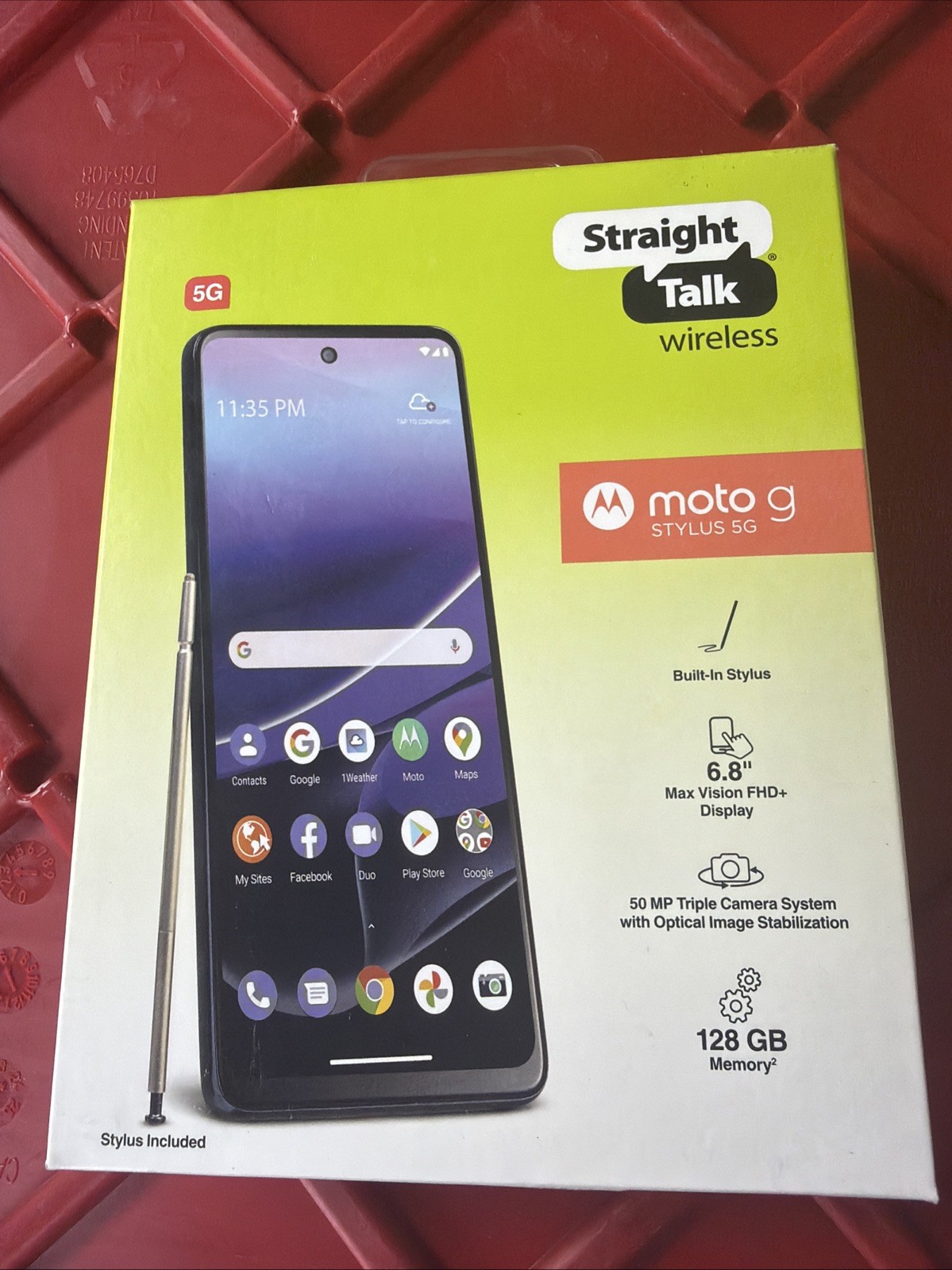 Motorola Moto G Stylus 2022 5G 128GB 50MP – Blue – Straight Talk – XT2215DL NEW