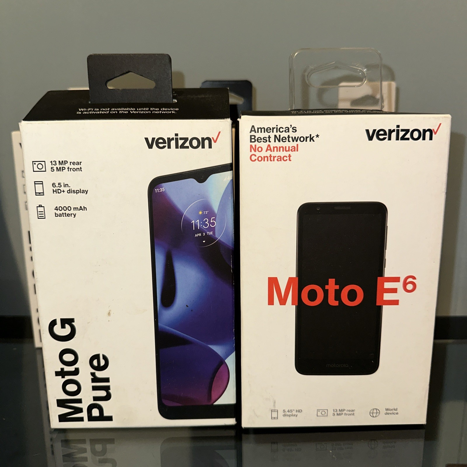Lot 5x Verizon Prepaid Smartphone Locked TCL 50 XE Flip Pro Moto G 5G Pure E6