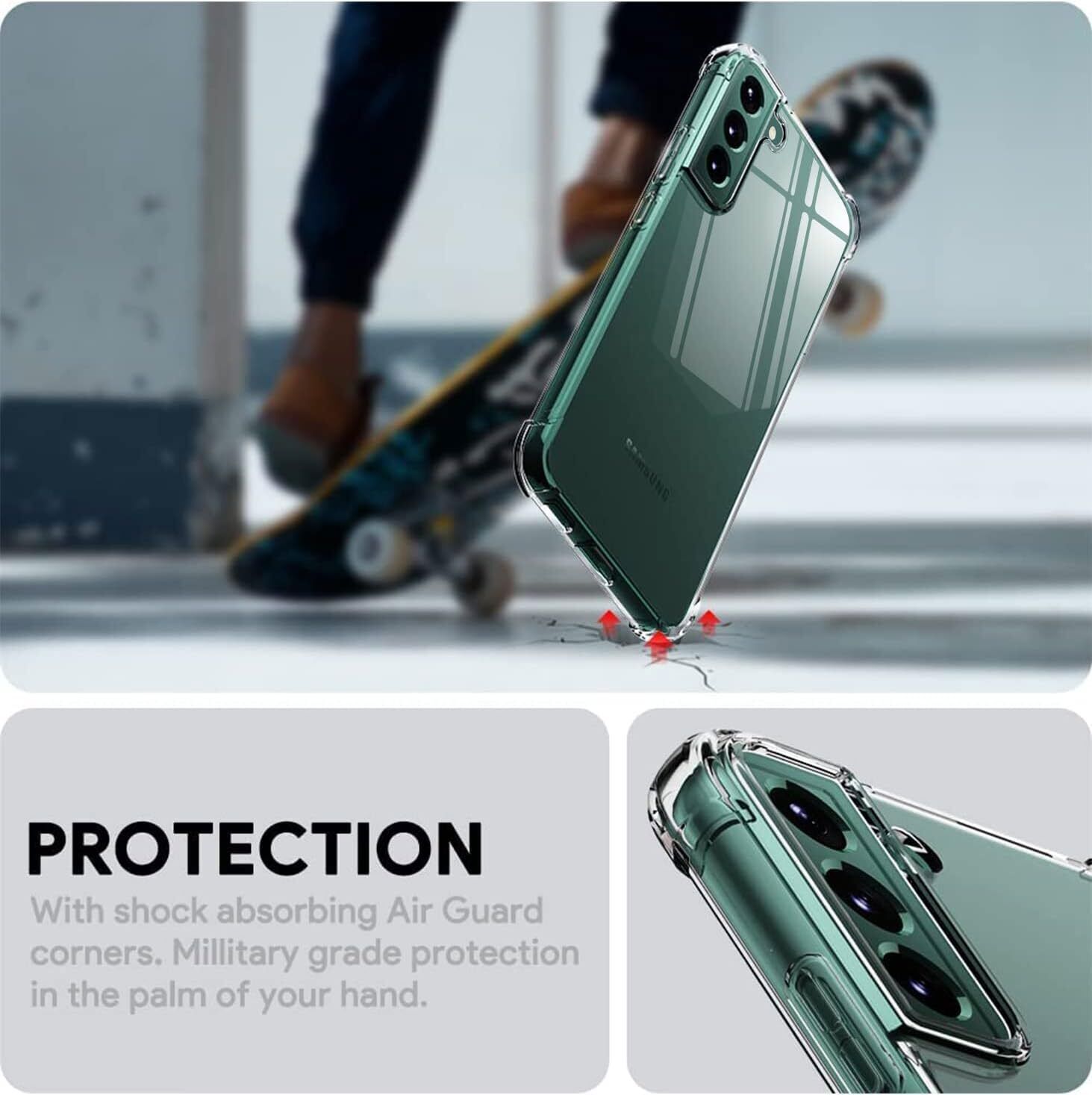 For Samsung Galaxy Note S24 S23 S22+ S21 Ultra Clear Shockproof Phone Case Cover