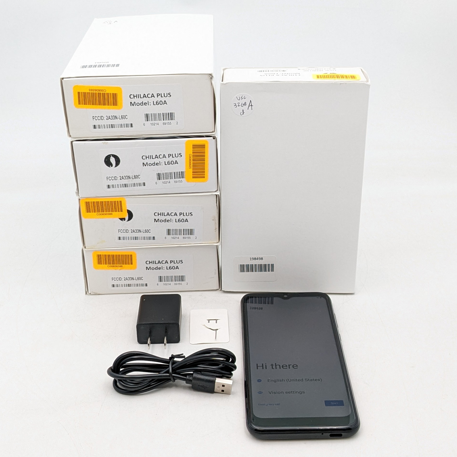 Hot Pepper Chilaca Plus L60A 32GB Great Condition | Black | US CELLULAR Lot of 5
