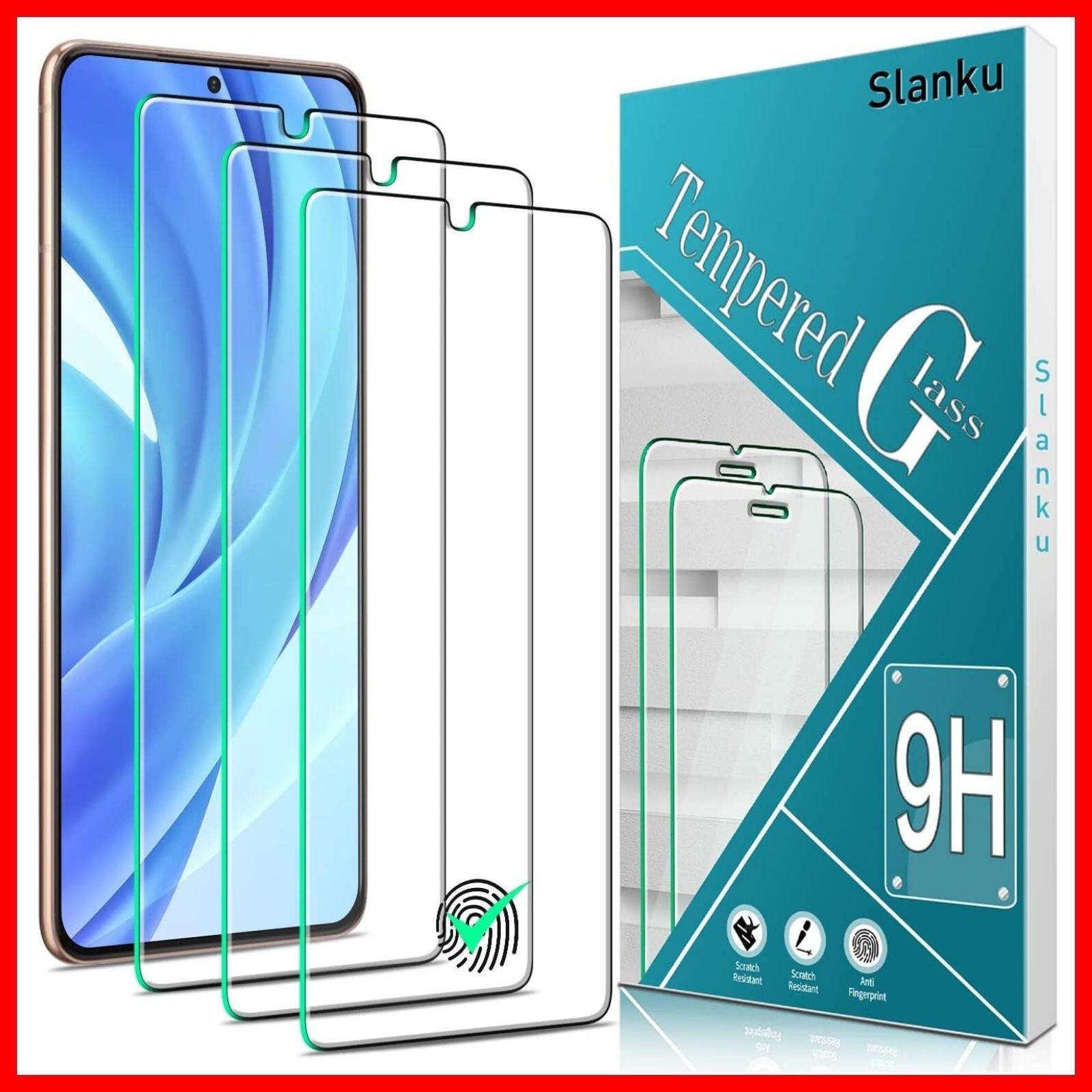 Samsung Galaxy S21 Screen Protector Tempered Glass Anti-Fall 9H Clear Saver 3Pc