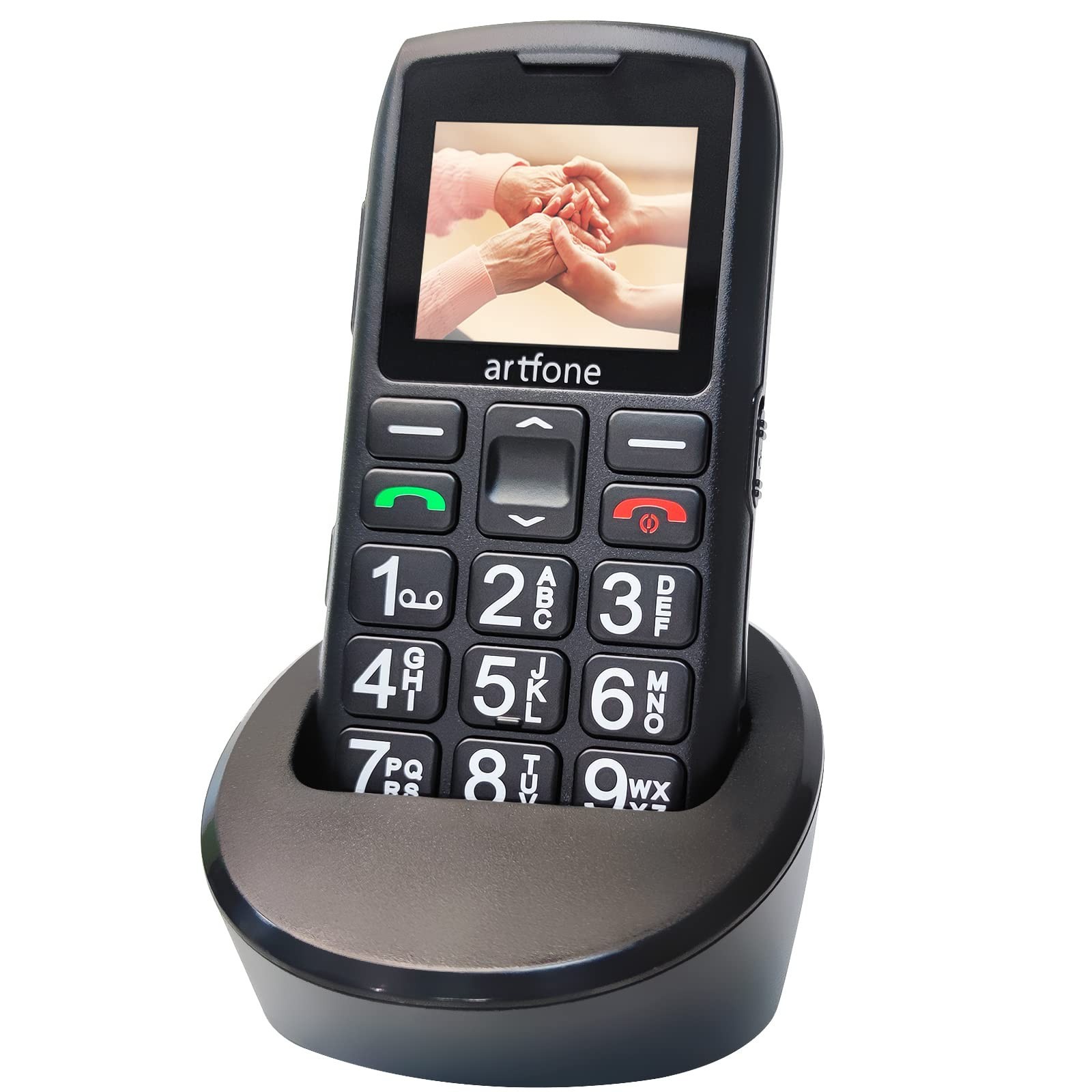 Artfone C1+ 4G Flip Phone Seniors Unlocked Large Buttons SOS Talking Big Sound