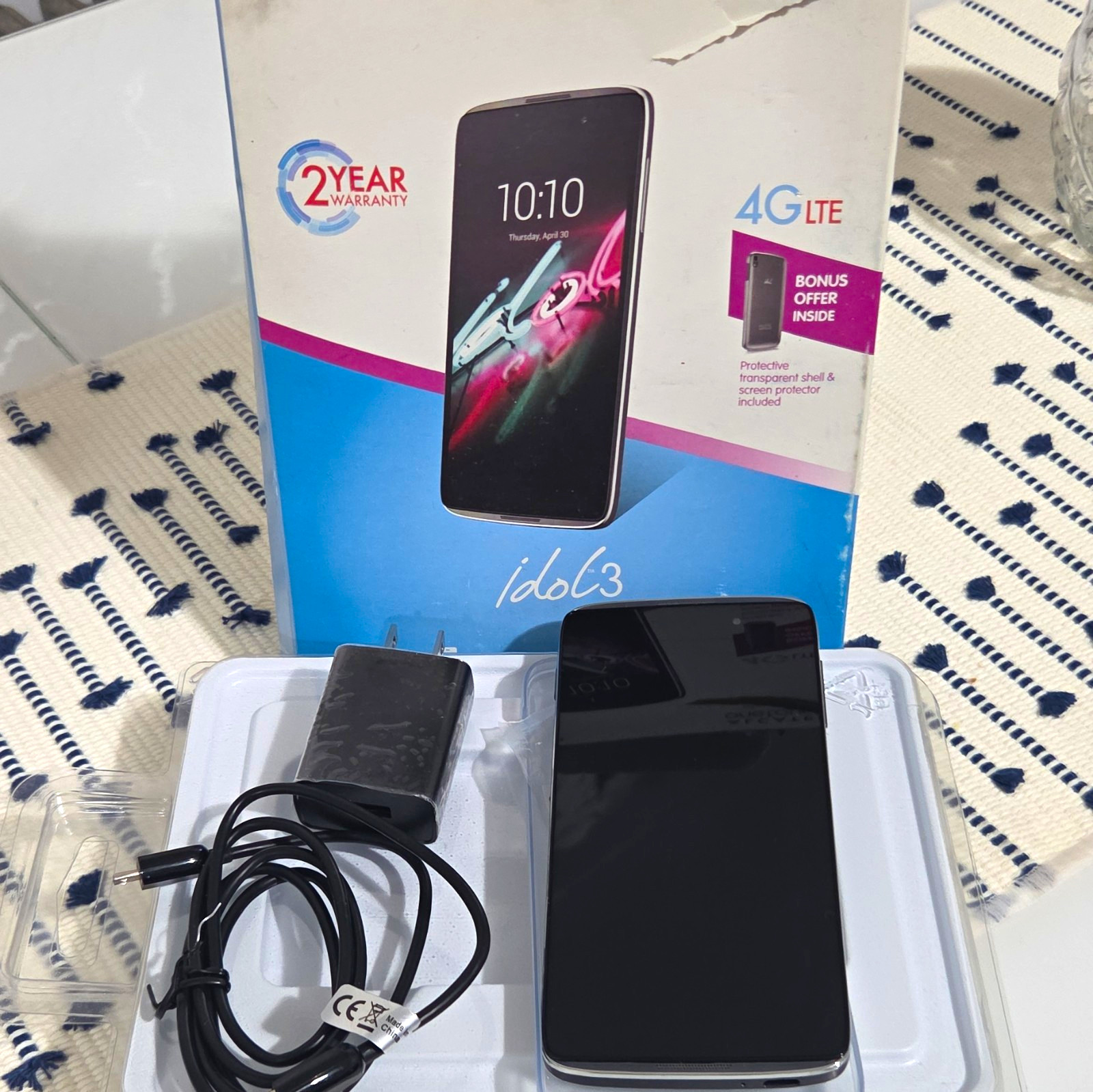Alcatel Idol 3 16GB Unlocked 4G LTE Android 5.5in 2GB RAM 8MP Black/Silver