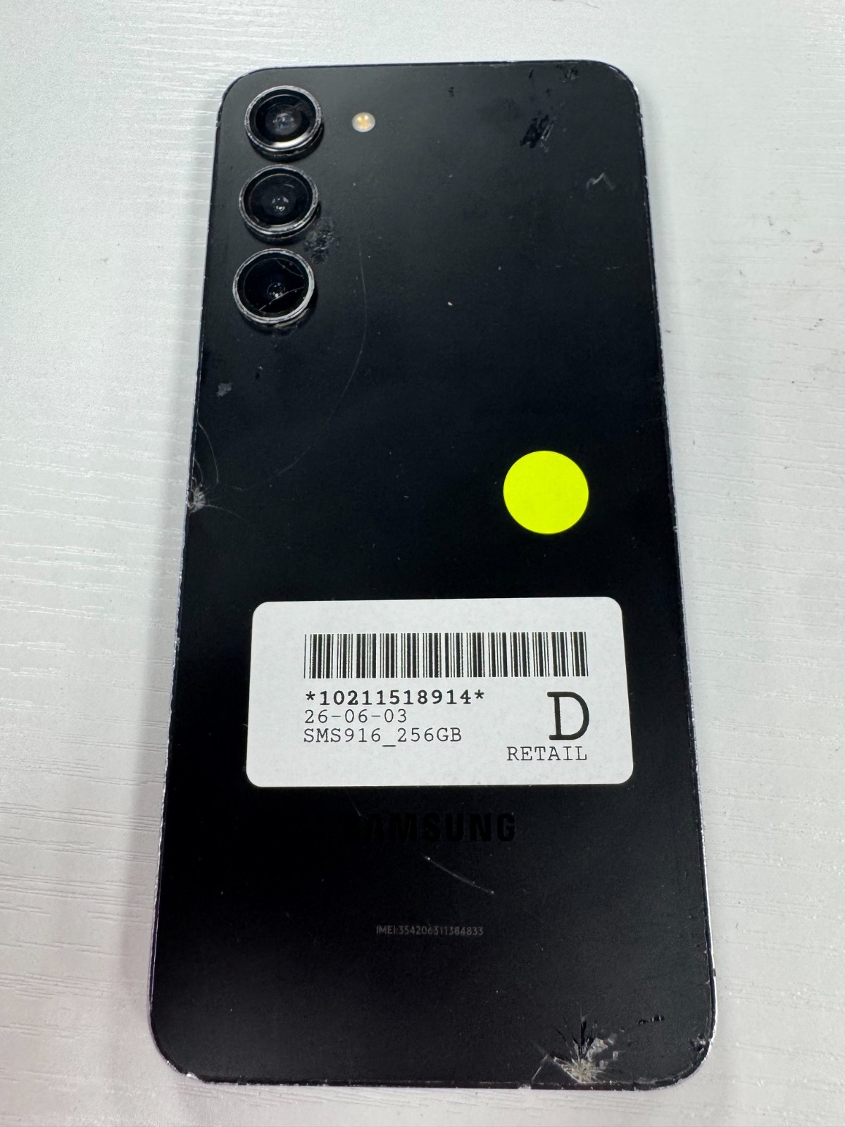 Samsung Galaxy S23+ Plus – 256GB – Black (Unlocked) – Cracked & LCD damage