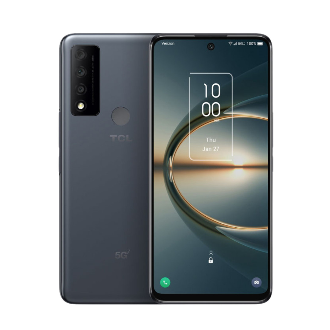 TCL 30 V 5G 128GB Smartphone 50MP Triple Camera 6.67″ FHD Verizon Locked Gray
