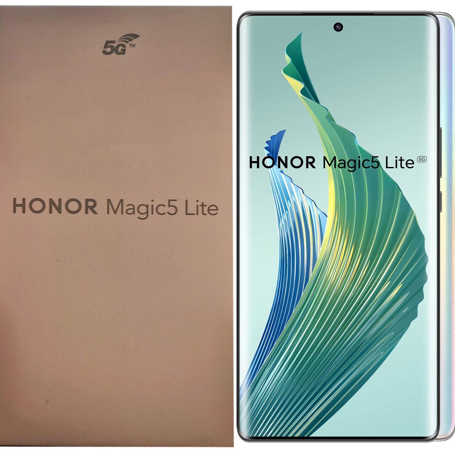 Honor Magic5 Lite 5G Titanium Silver 256GB + 8GB Dual-Sim Unlocked GSM NEW