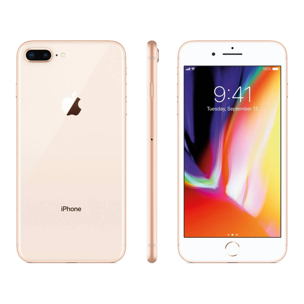 Apple iPhone 8 Plus 64GB Unlocked – Gold/Red – T-Mobile, Verizon, AT&T