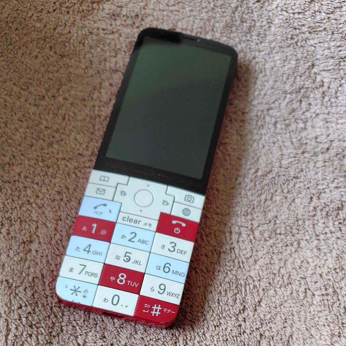 Kyocera KYX31 INFOBAR XV BAR Android Feature Phone Unlocked Red NASUKON Japan