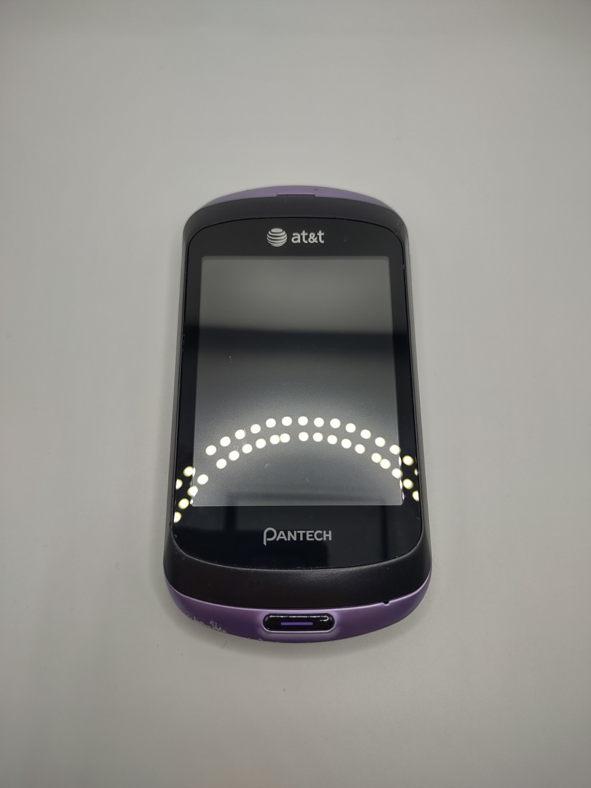 Pantech Swift P6020 Touch QWERTY Slide Purple Phone AT&T Lavender Frost