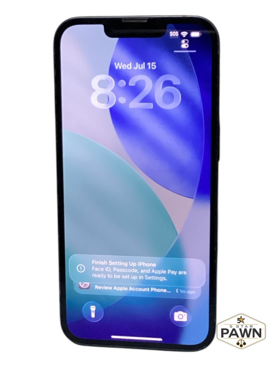Apple iPhone 13 128GB Midnight BATT 100% Straight Talk/TracFone MLML (FVS037494)