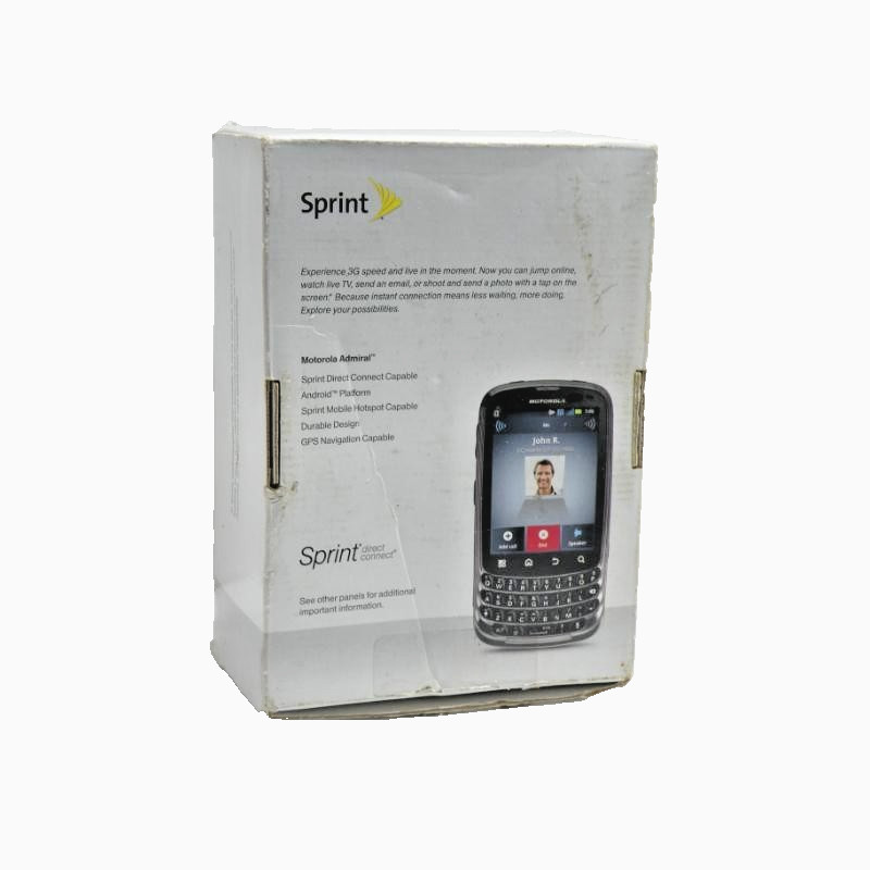 Motorola Admiral MOTT603 Sprint Android Smartphone QWERTY Black Vintage NOB