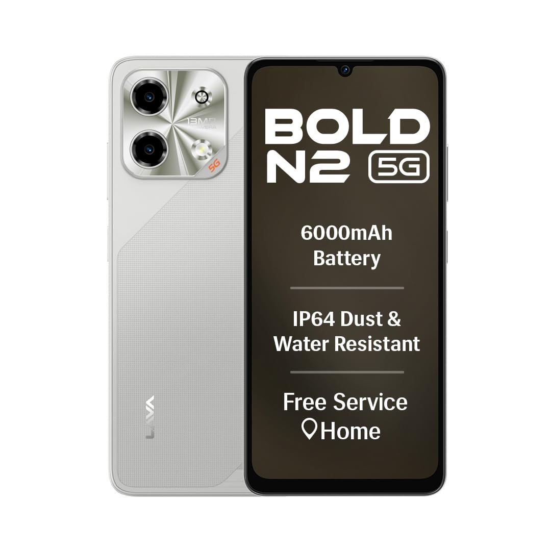 Lava Bold N2 5G (Regal Gold, 4GB RAM, 64GB Storage) Octacore Ultrafast Processor