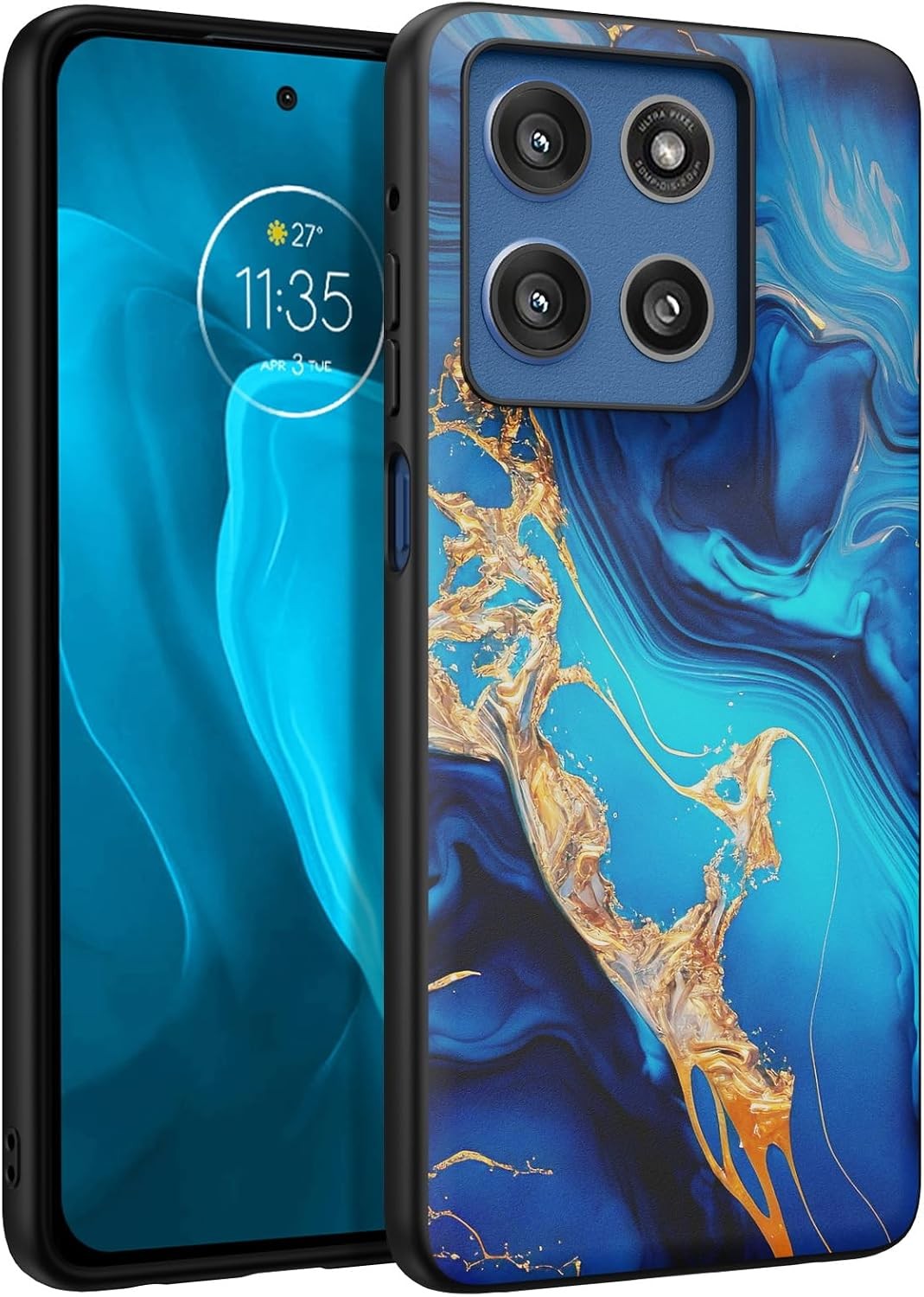 Slim Fit Glow in The Dark Case for Moto G Stylus 5G 2025, Hard PC & TPU Bumper