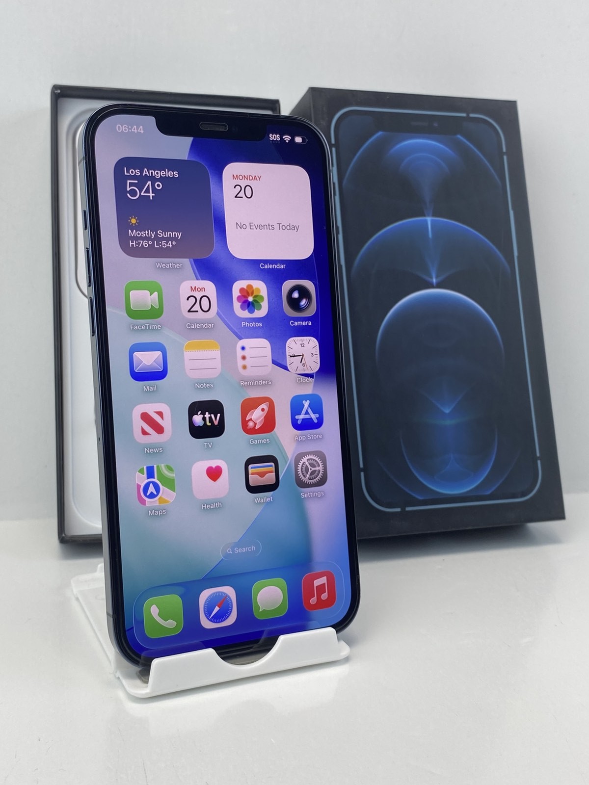 Apple iPhone 12 Pro Max A2342 128GB Blue Factory Unlocked 96% battery health