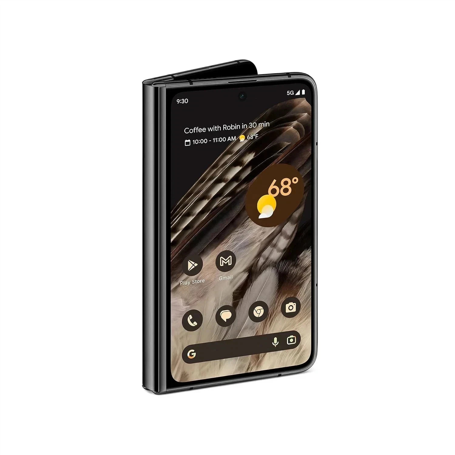 Google Pixel Fold 256GB Obsidian Unlocked 5G Android Phone Foldable G9FPL New