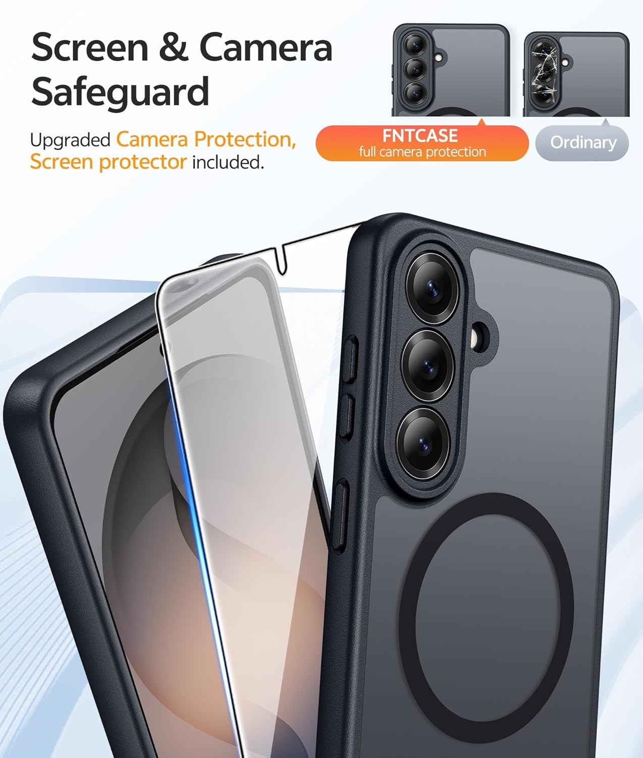 For Samsung Galaxy S26 Case w/Military Grade, 1x Screen & Full Camera Protection
