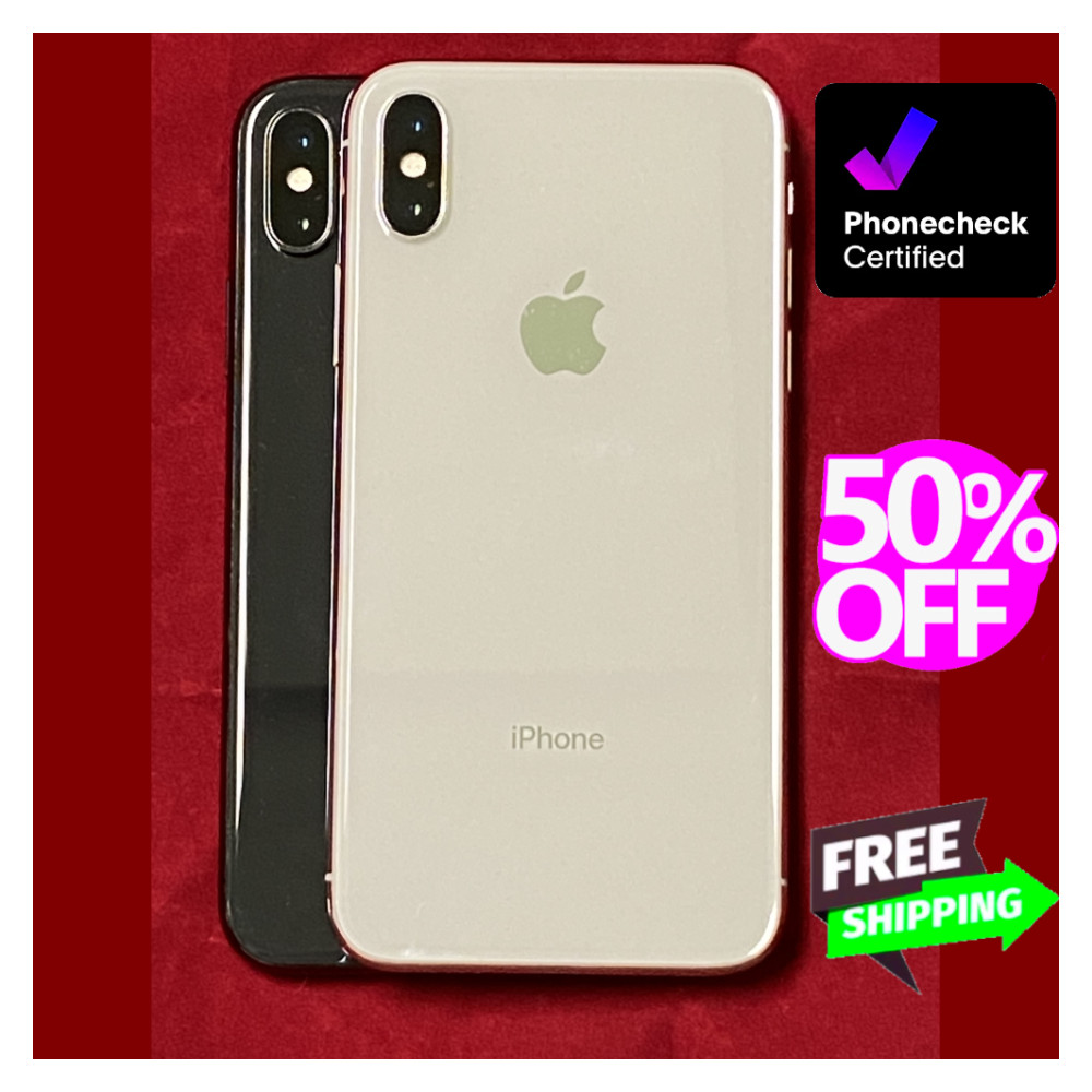 Apple iPhone X 5.85″ 256GB 64GB Factory Unlocked Verizon AT&T Good Battery