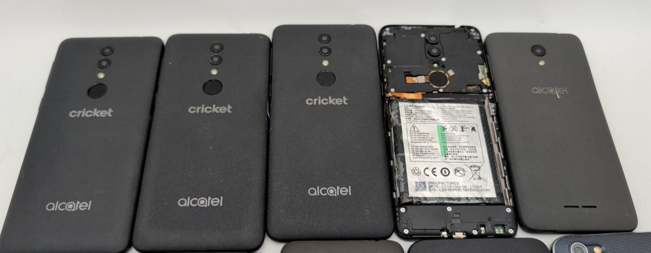 Lot of 10 Smartphones Alcatel Insight 5005R 1X A5 LED Onyx 5008R Not Working
