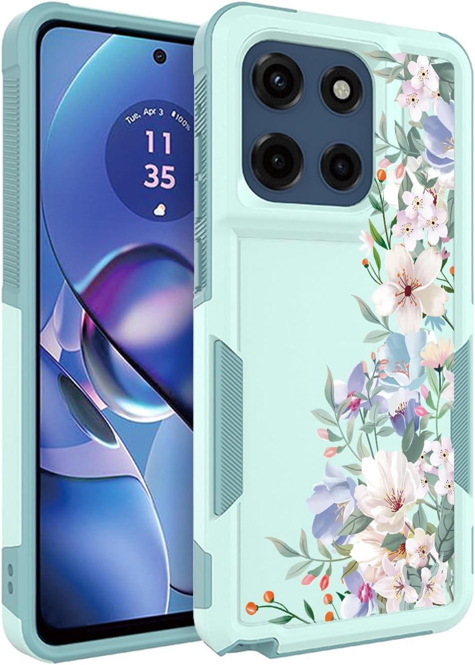Motorola Moto G Stylus 5G 2026 & 2025 Case: Cute Flowers Floral Design for Girls