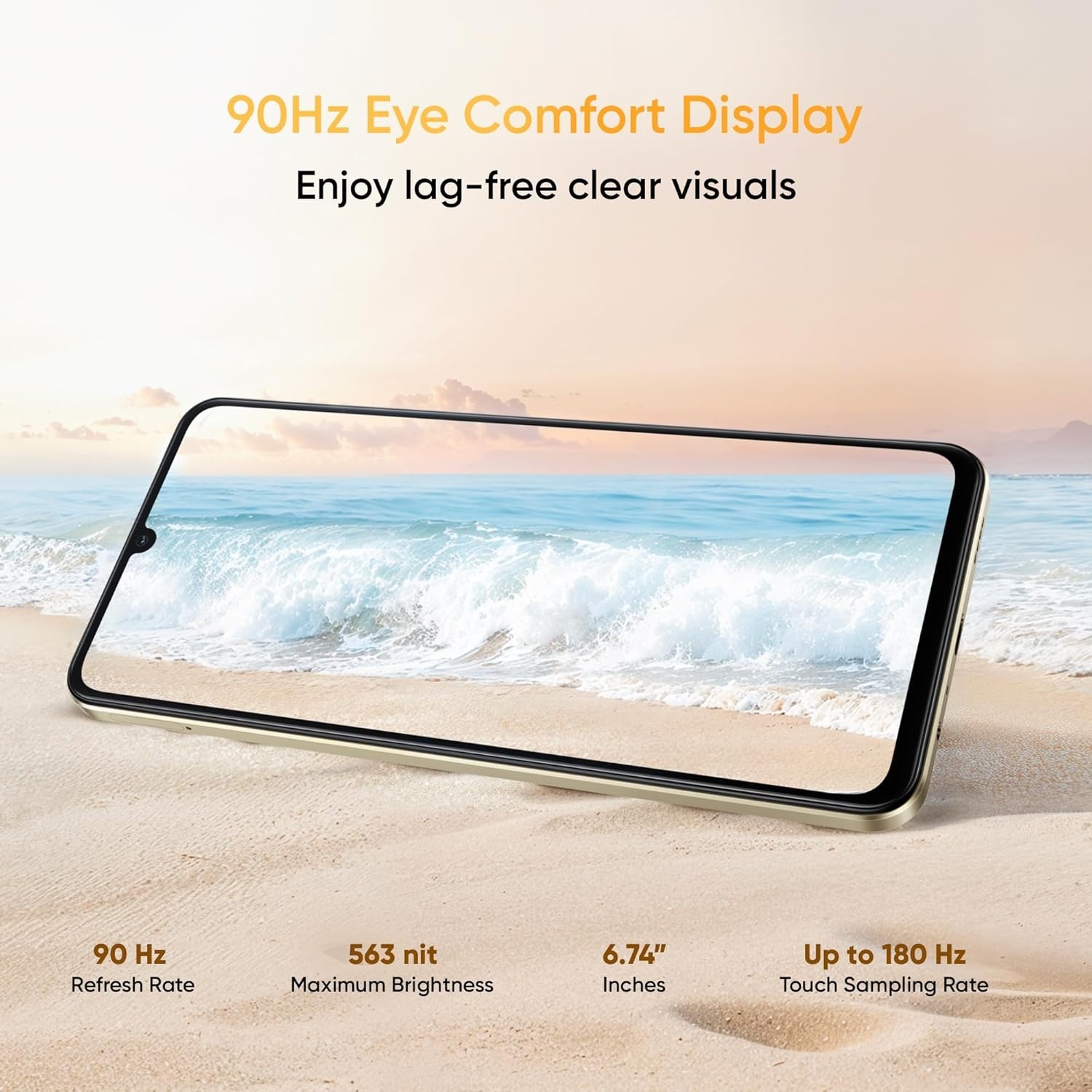 realme Narzo 80 Lite 4G (Obsidian Black, 128 GB) (6 GB RAM) (6.74 inch) HD+