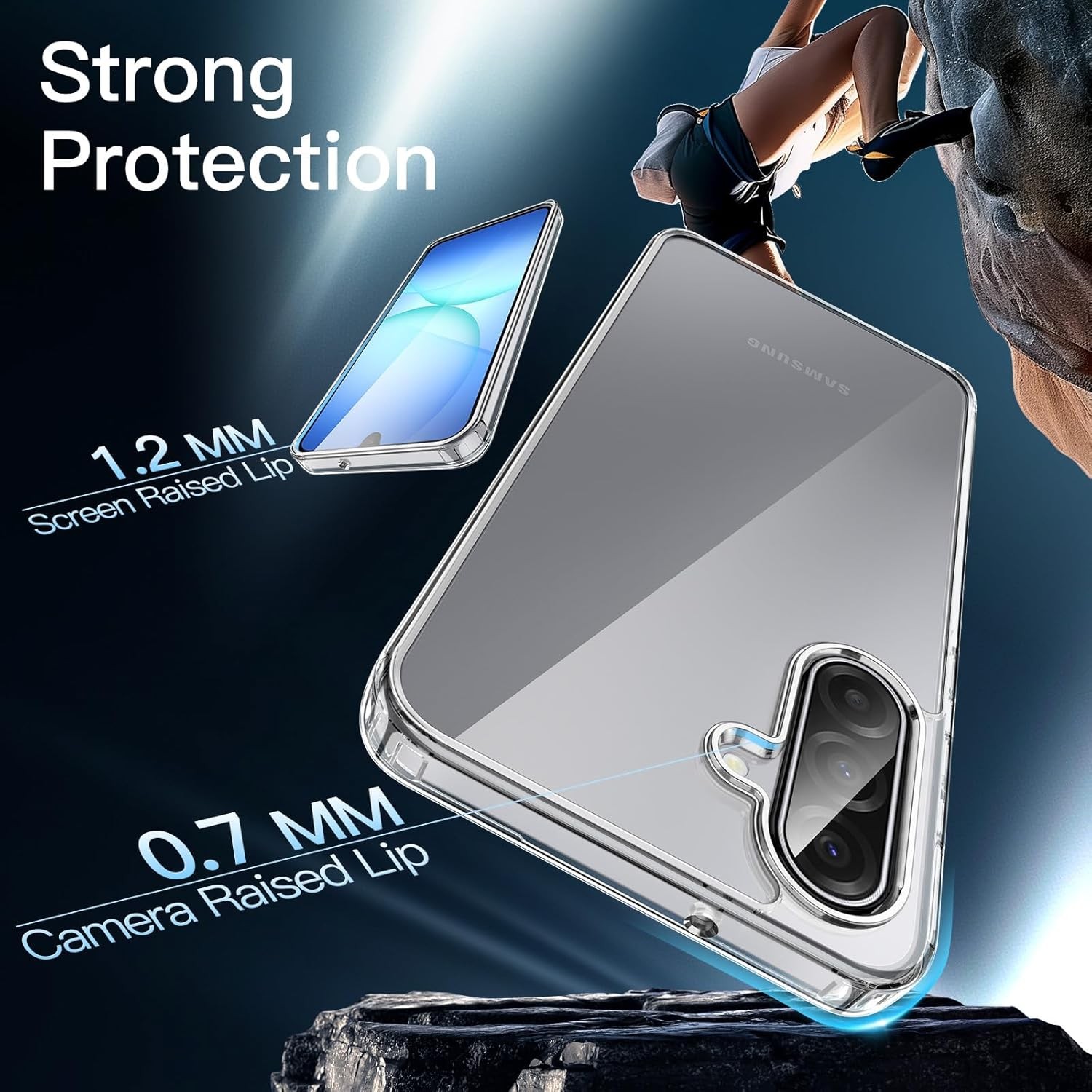 Case for Samsung Galaxy A17 5G / 4G 6.7-Inch, Shockproof Bumper Protective Cover