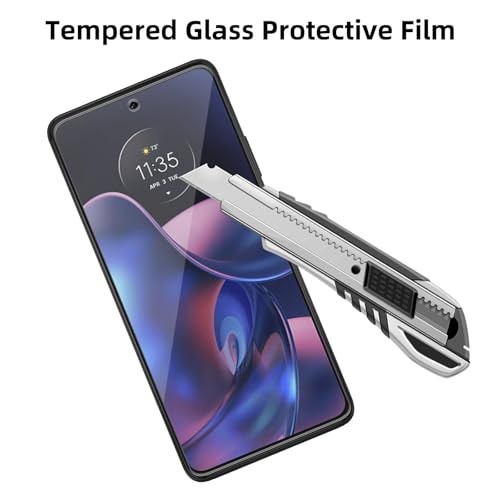 4 Pack Screen Protector Motorola Edge 2022 XT2205 9H Glass, Scratch Resistant