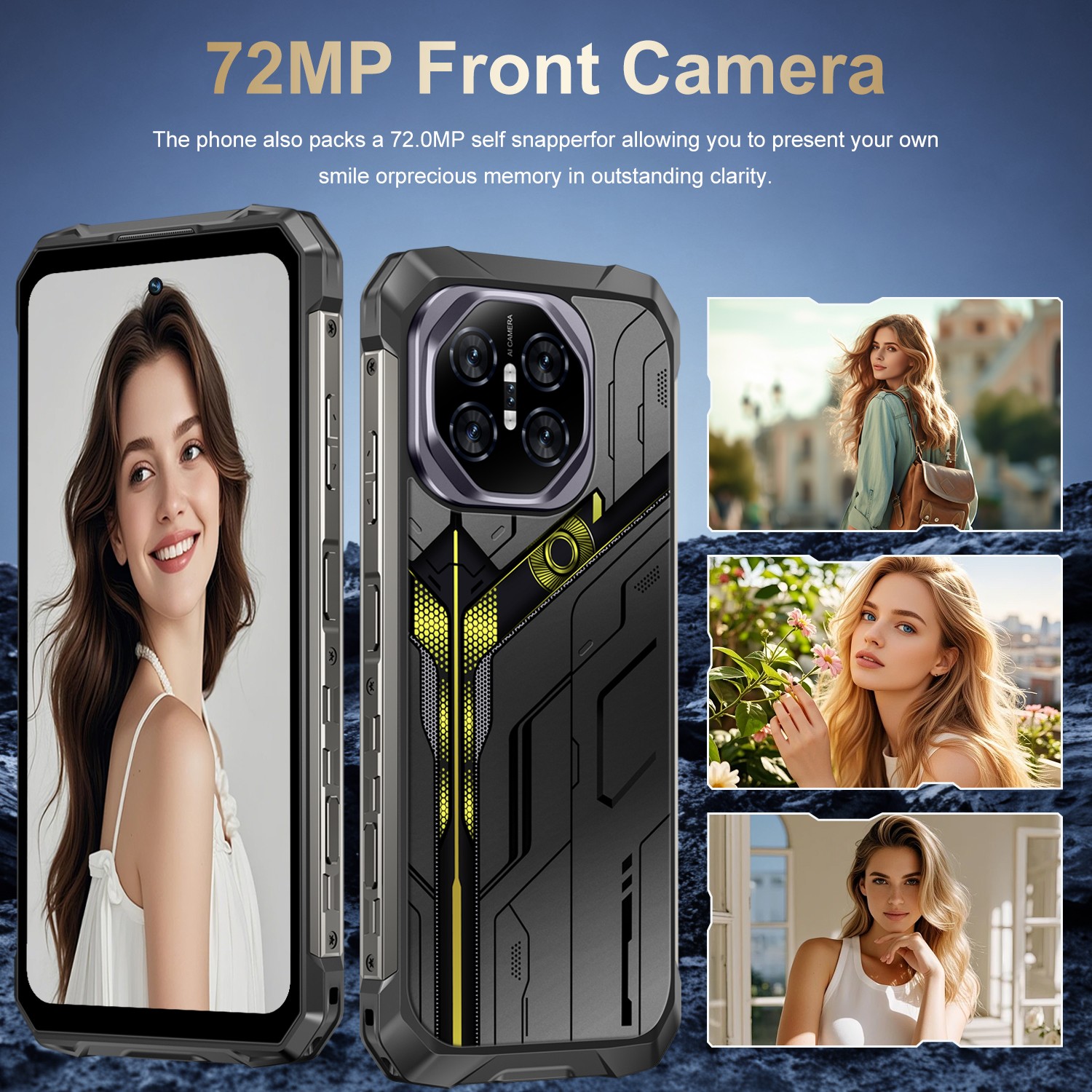 Rugged Smartphone R26 Ultra 256G 5G Unlocked Cell Phone Android15 10000mAh