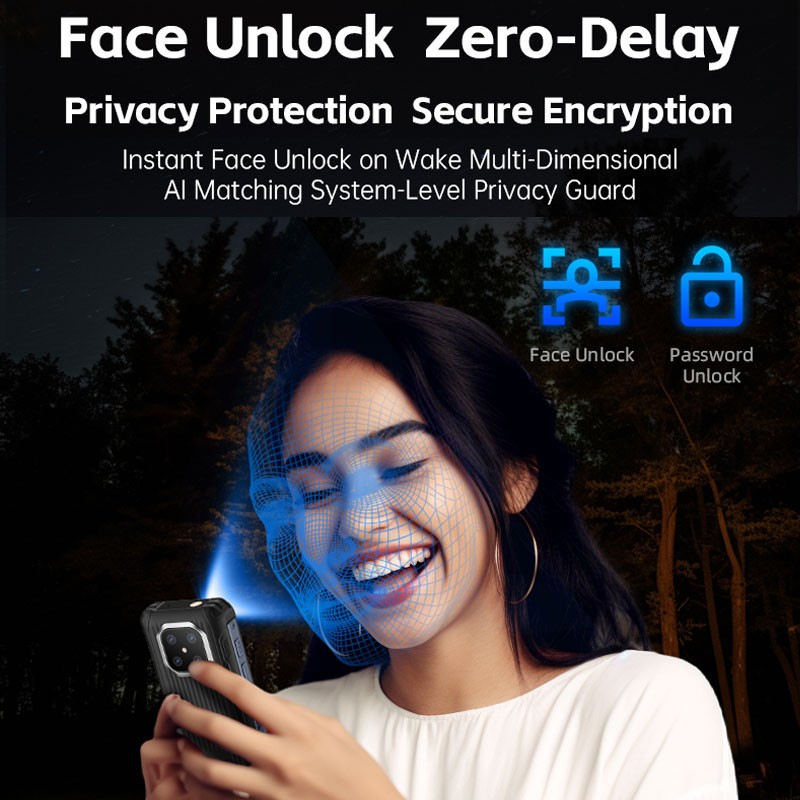 Unlocked MINI 4G Rugged Phone Android 12 Builder Waterproof Mobile UNIWA R4002