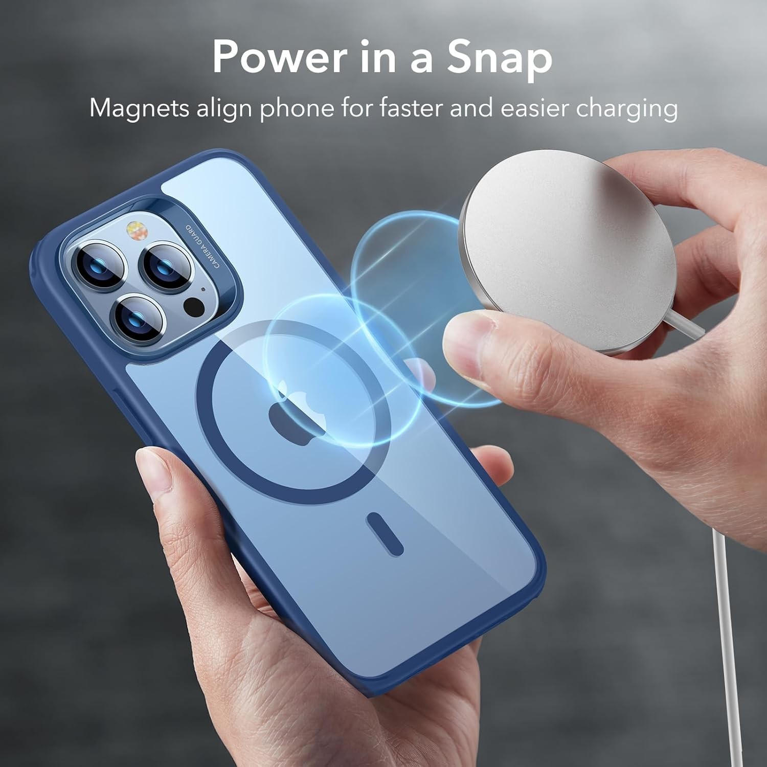 Clear Shockproof Case for iPhone 13 Pro Max, Military-Grade Protection, ESR Comp