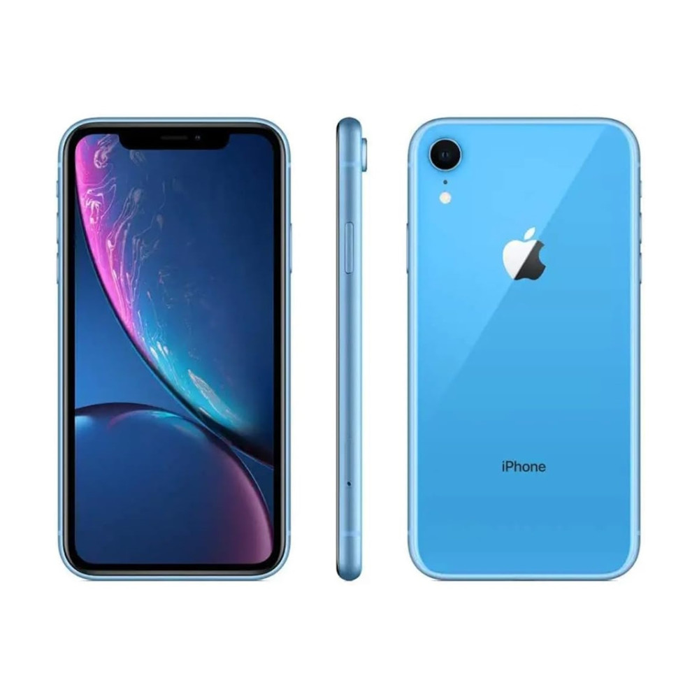 Apple iPhone XR 64GB Unlocked – Blue/Red – Verizon, T-Mobile, AT&T
