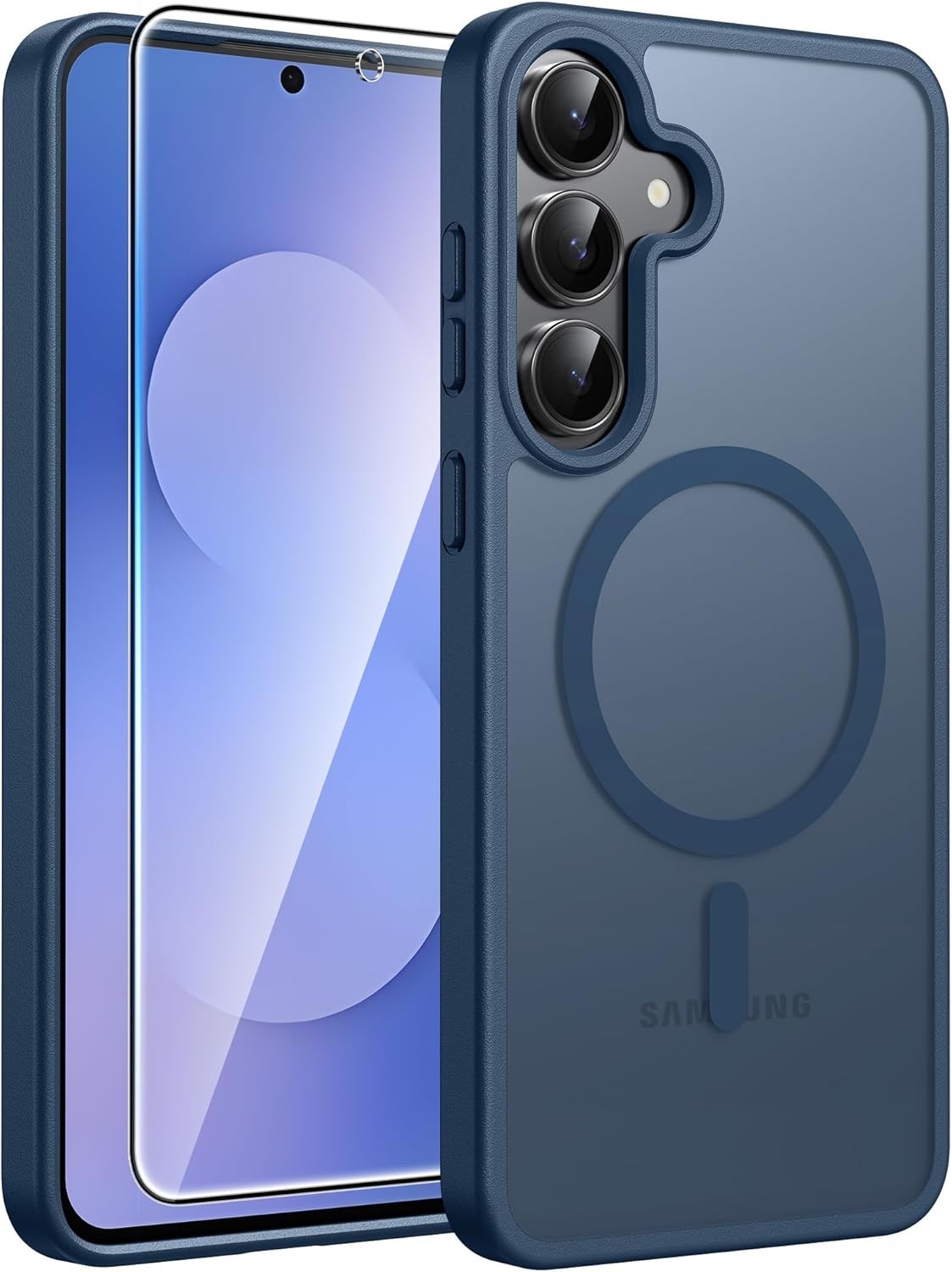 Samsung Galaxy S25 FE Case – Magnetic Translucent Matte Military Grade Cover