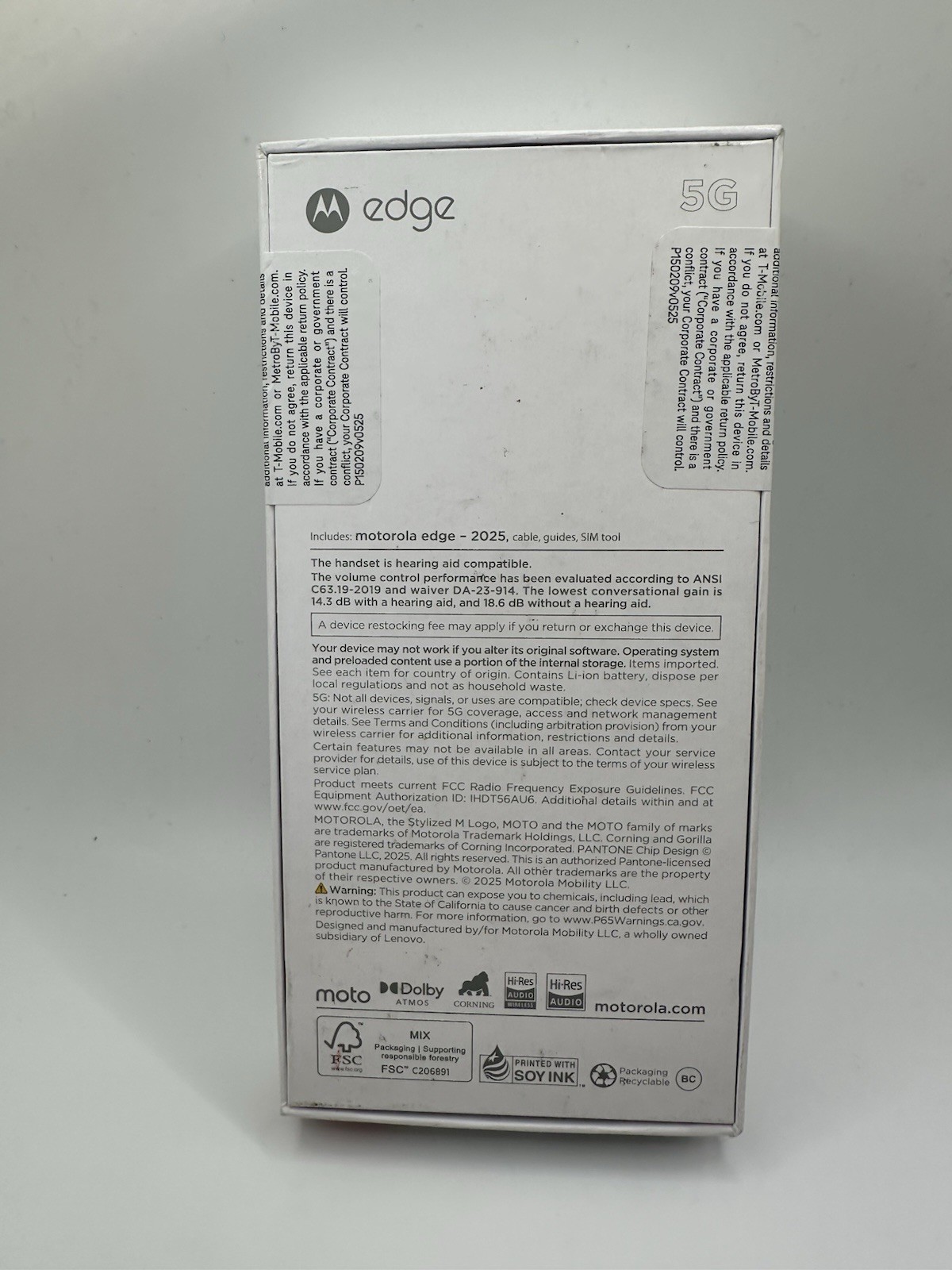 Motorola Moto Edge 2025 256GB Green (T-Mobile) Brand NEW Sealed – Clean ESN