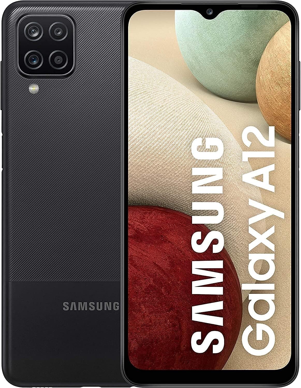 Samsung Galaxy A12 – 32GB – Black – Spectrum/AT&T/T-Mobile Or Unlocked – Good