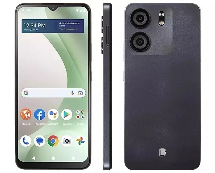 Blu View 5 B160V 64GB 3GB Walmart Family Mobile Locked Space Gray New