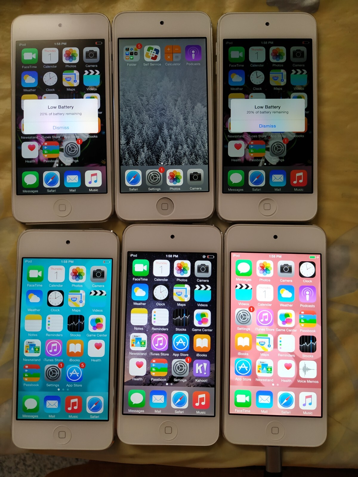 Lot of 12 Apple iPod Touch 5th Gen A1421 16GB For parts