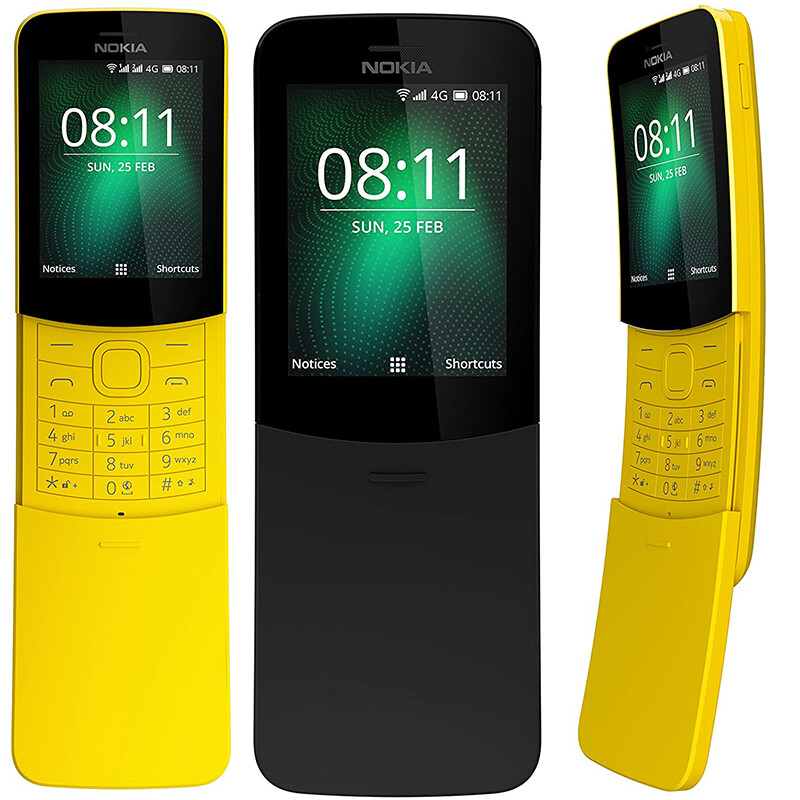 New Nokia 8110 4G (2018) Dual Sim TA-1059 Unlocked 4GB+512MB SmartPhone