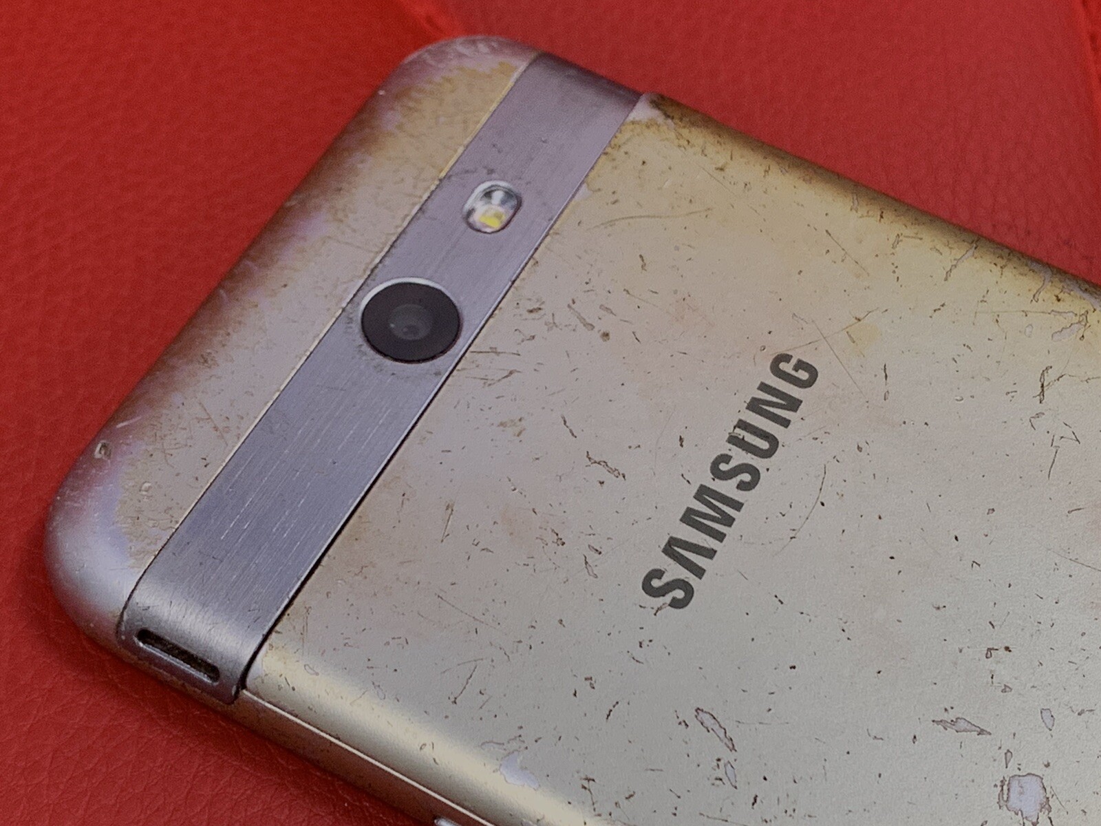 SAMSUNG GALAXY J3 EMERGE SM-J327T1 BOOST CRACKED FRONT SCRATCHED BACK